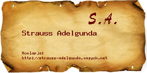Strauss Adelgunda névjegykártya